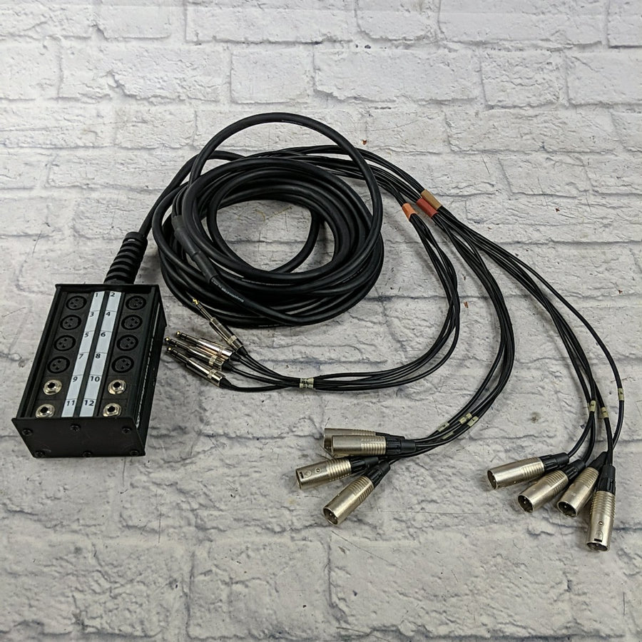 Pro Co SMA0804FBQ-25 StageMaster 8x4 Stage Snake with 1/4 Inches Returns - 25 Feet