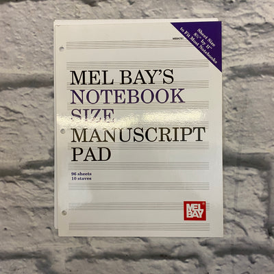 Mel Bay Notebook Size Manuscript Paper