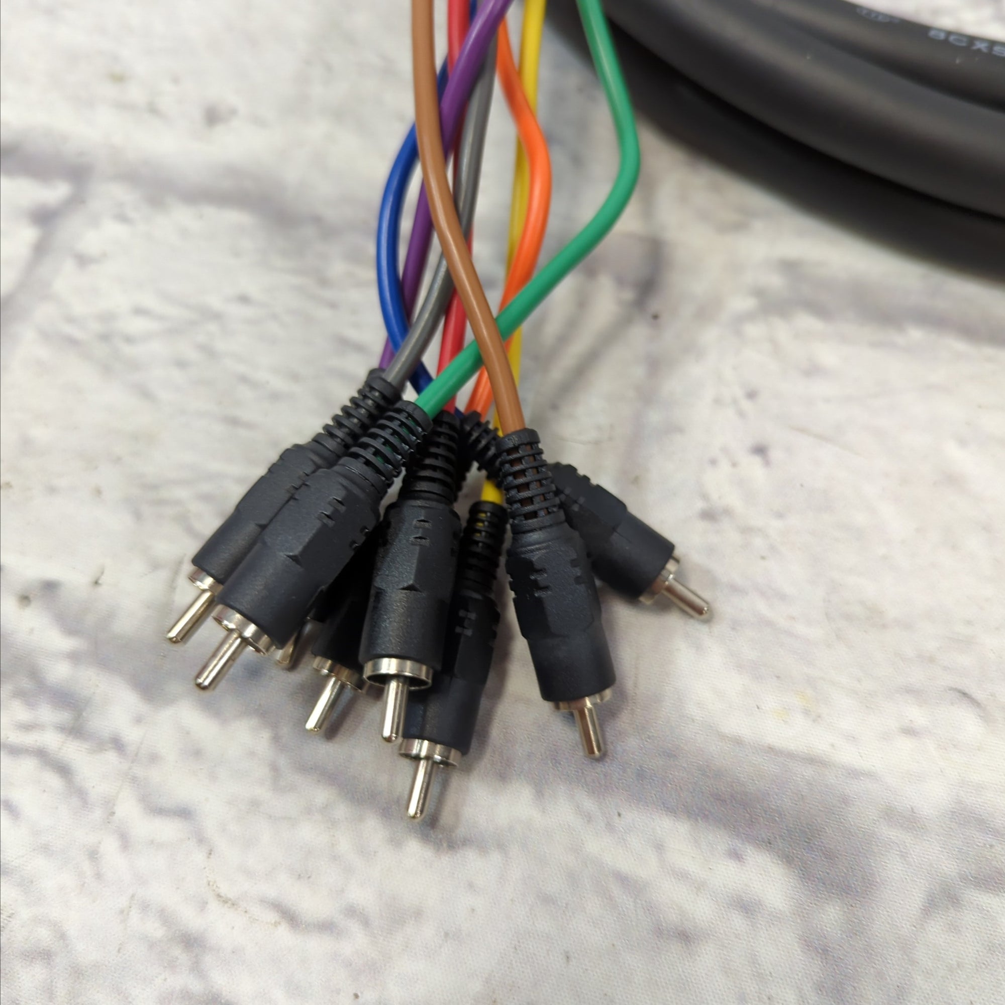 TTL 8CXS(A) 8-Channel Unbalanced Recording Snake 1/4 in TS to RCA 12 Foot