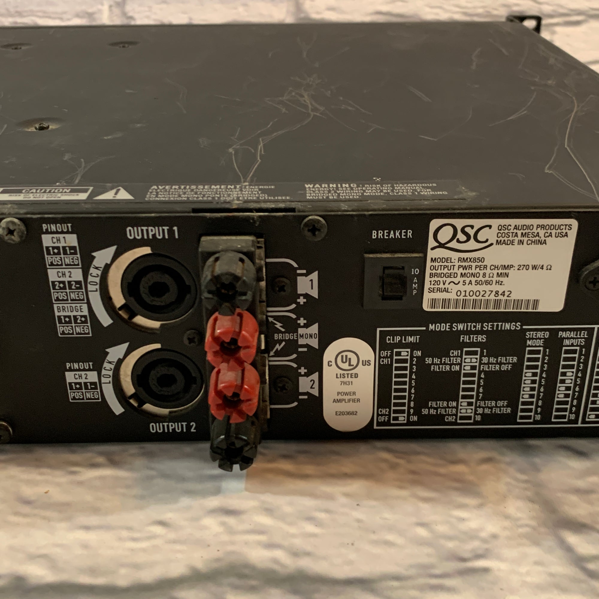アンプ QSC PROFESSIONAL POWER AMPLIFIER RMX 850 s-l1200.jpg