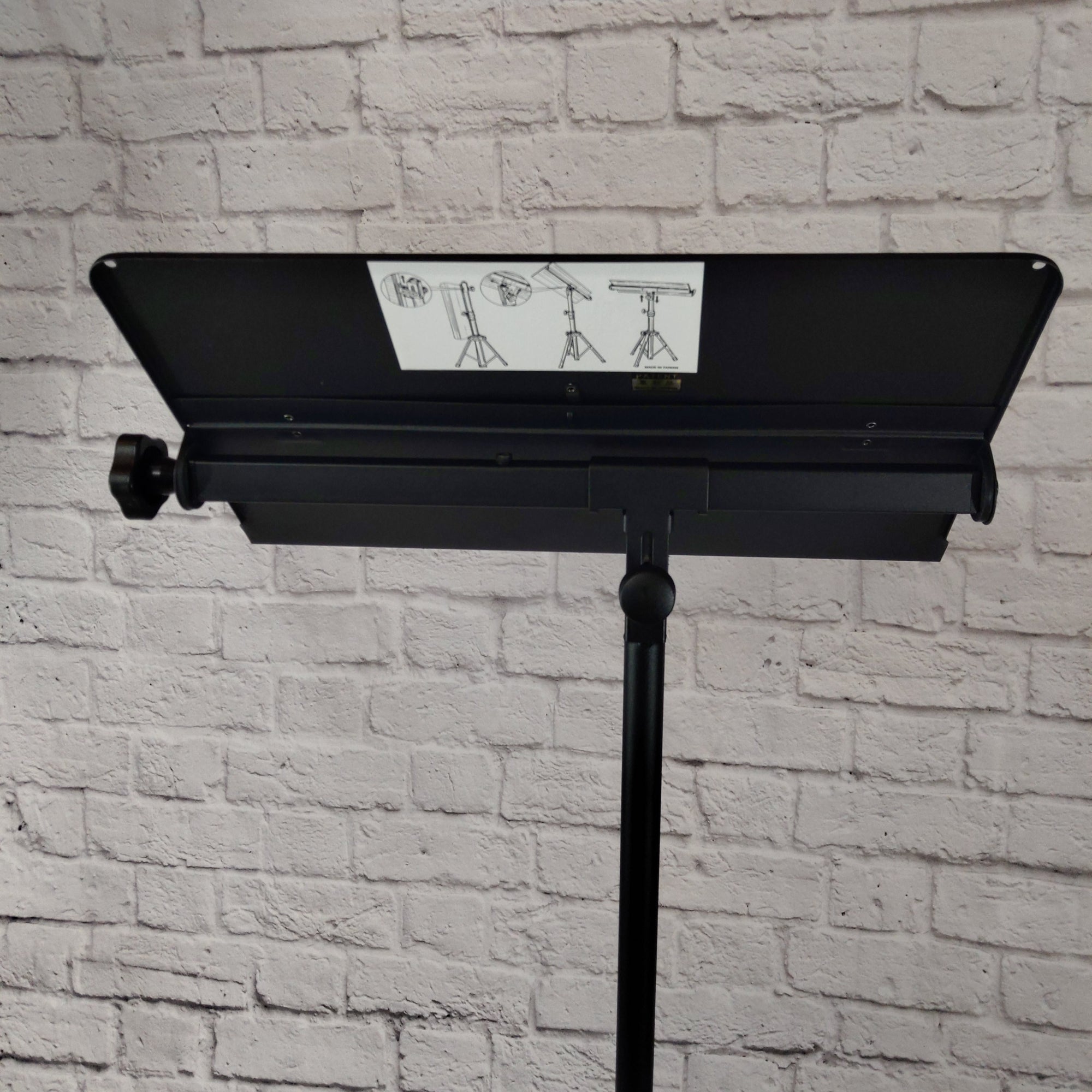 Audio2000'S Heavy-Duty Portable Folding Sheet Music Stand for Orchestra with Bag