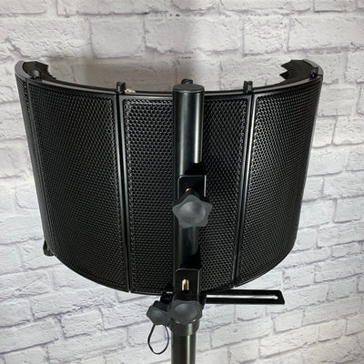 Rockville 5 Panel Vocal Shield w/ Tripod Stand
