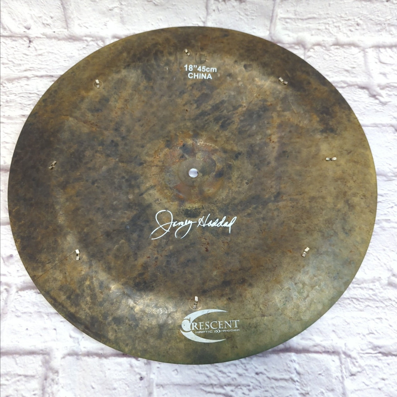 Crescent 18 Haptic China Cymbal with Rivets