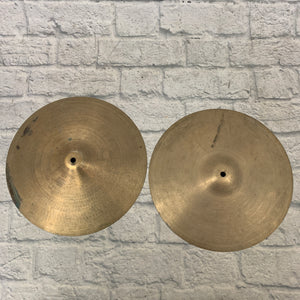 Zildjian 60s Top 70s Bottom Thin Stamp 14" Hi Hat Pair
