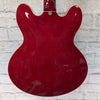 Grote Semi Hollow Guitar - Red