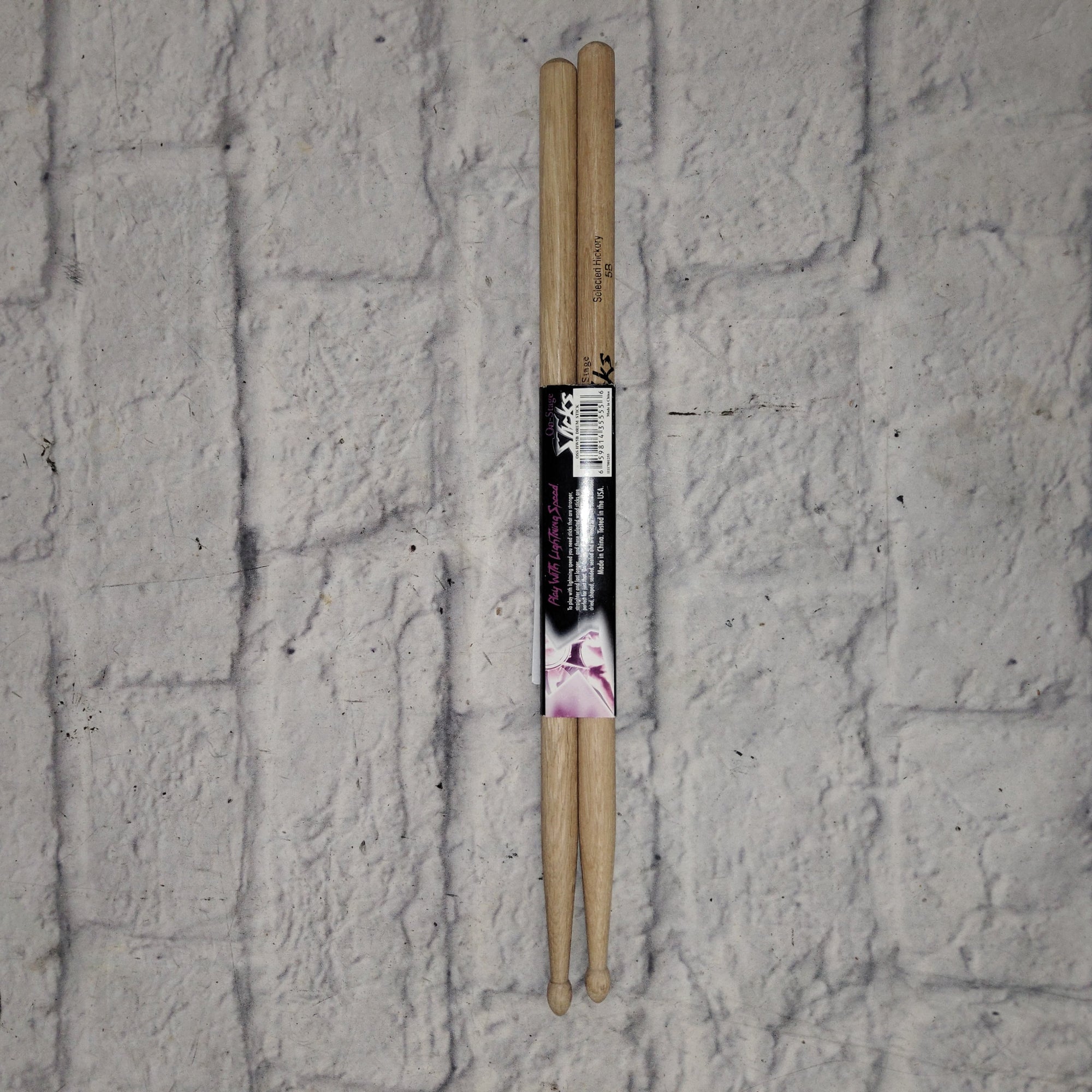 On-stage - 5b Hickory Wood Drumsticks