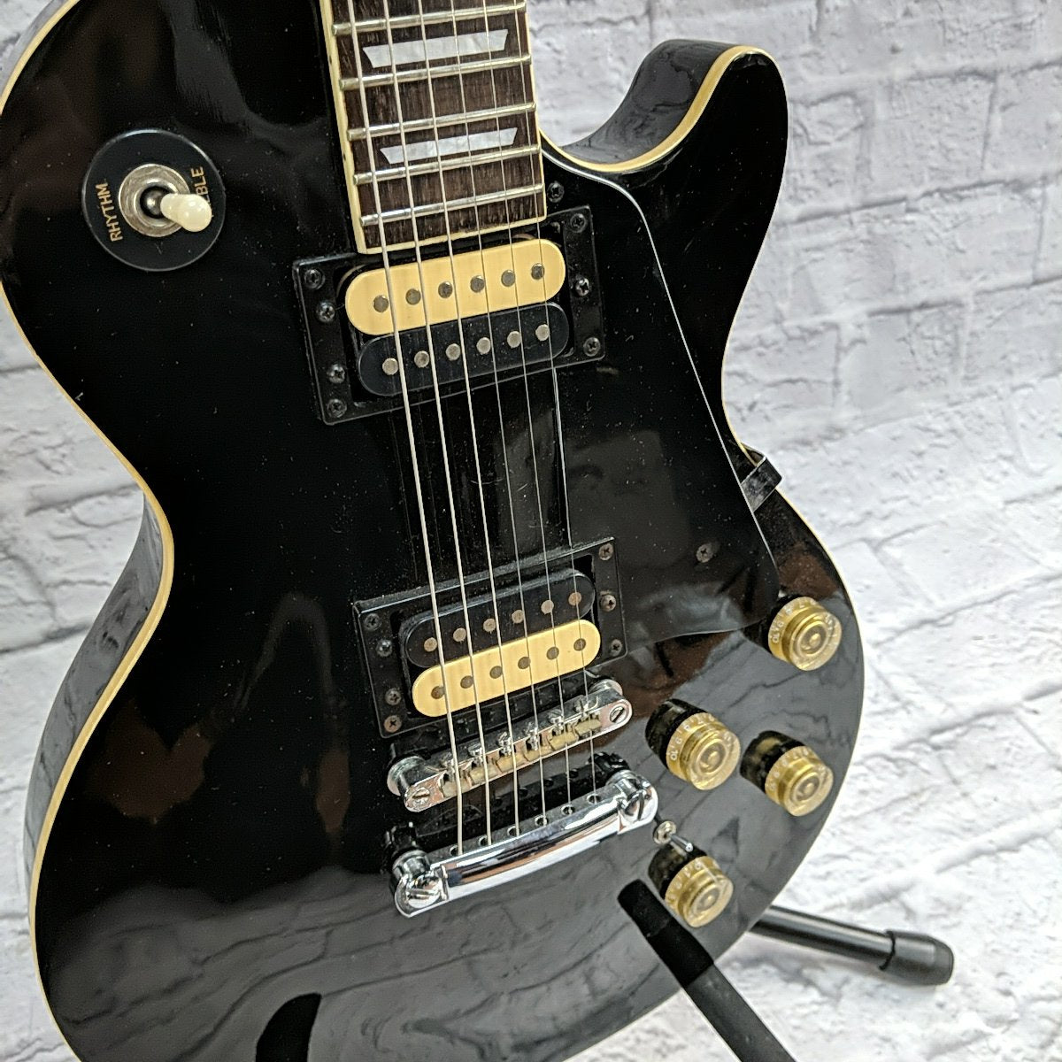 Lotus L555 LP Style Black Made in Korea Electric Guitar
