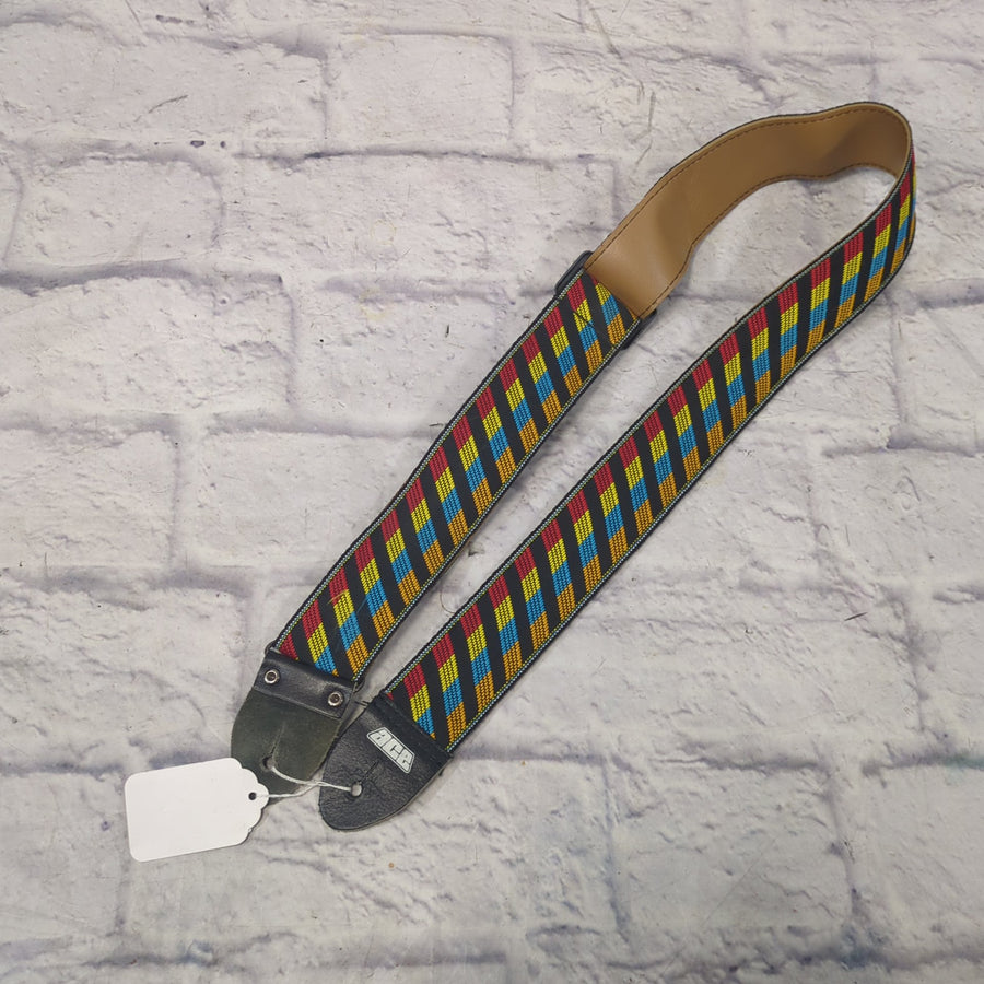 Ace Straps Vintage 1970s Multicolor Stripe Guitar Strap