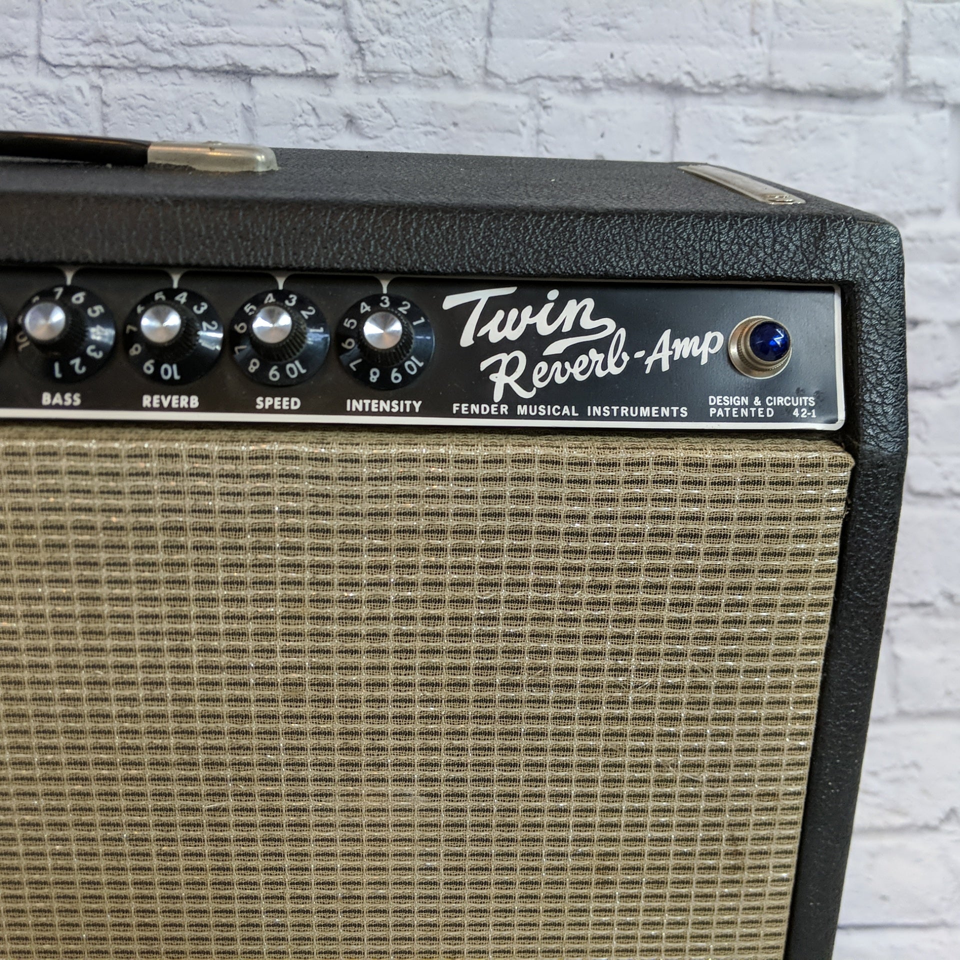 1967 Fender Twin Reverb Blackface Chart Code QD with Altec Lansing Speakers