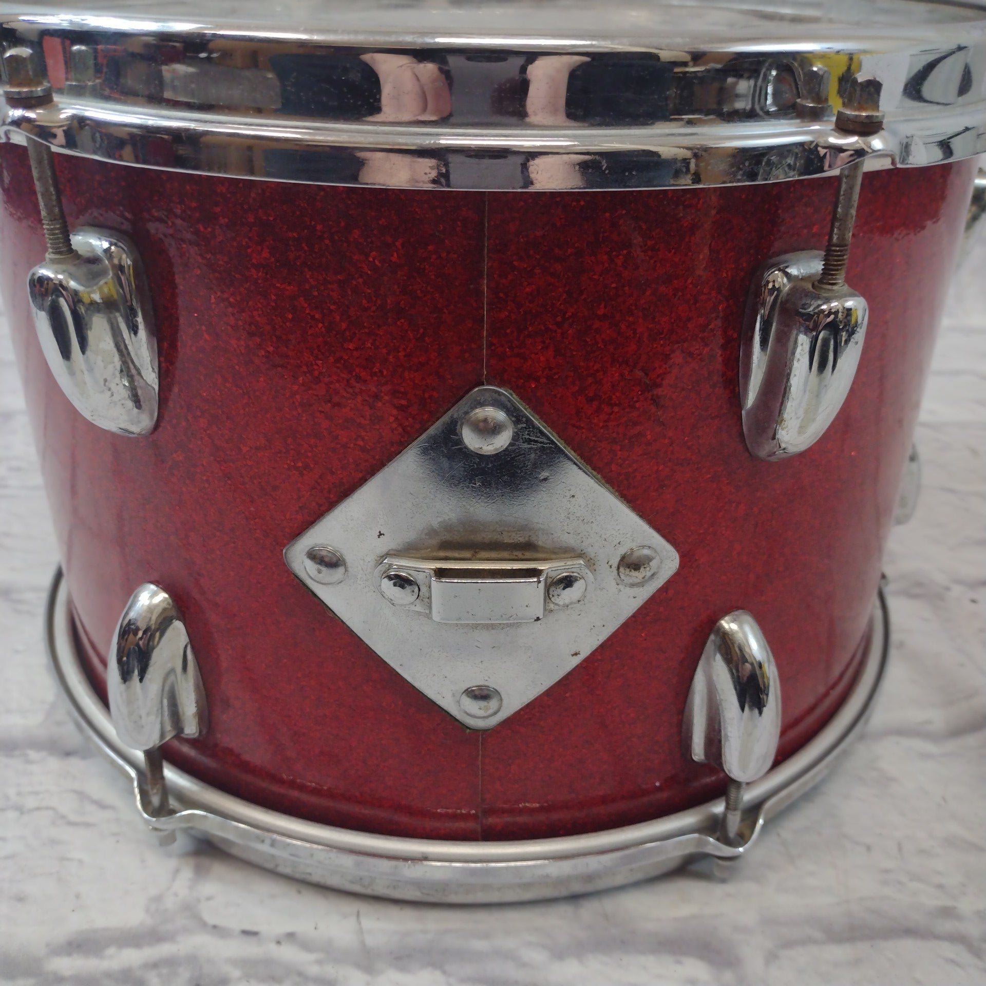 Slingerland Vintage 1960s 13x9 Red Sparkle Rack Tom