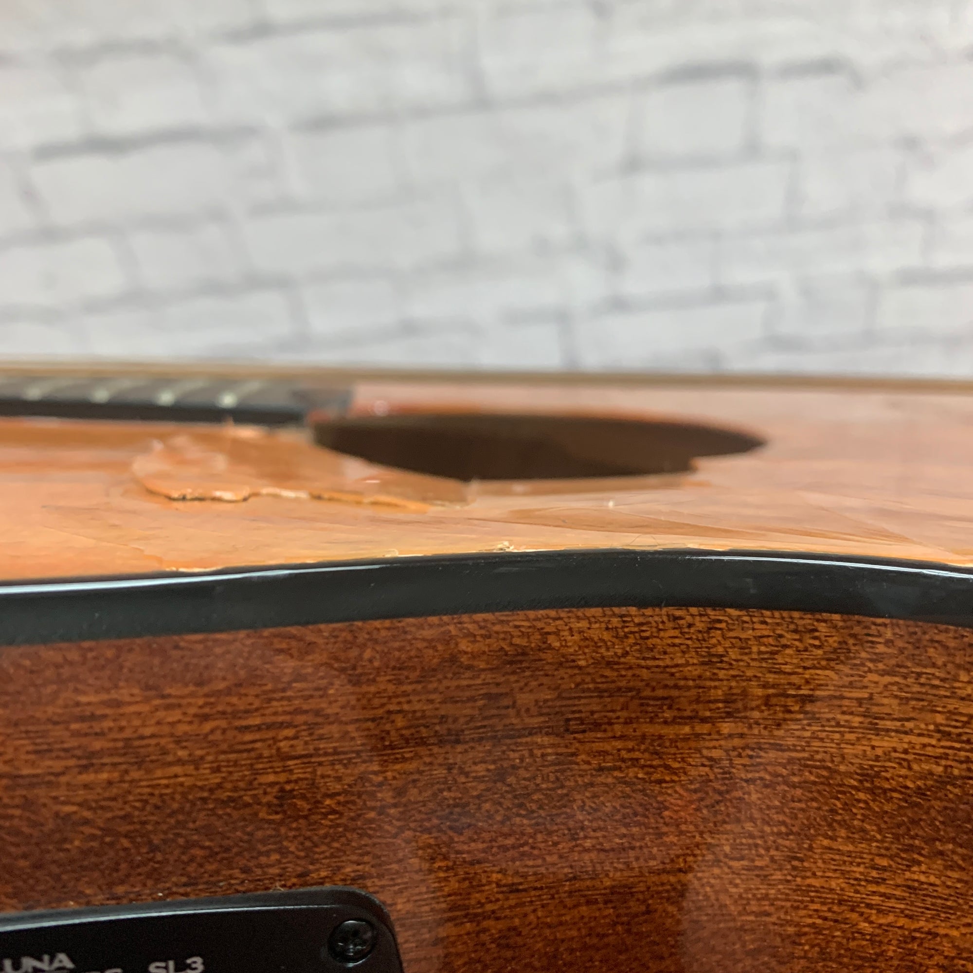 Luna Gypsy Spalt Acoustic Guitar AS IS