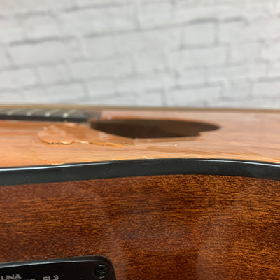 Luna Gypsy Spalt Acoustic Guitar AS IS