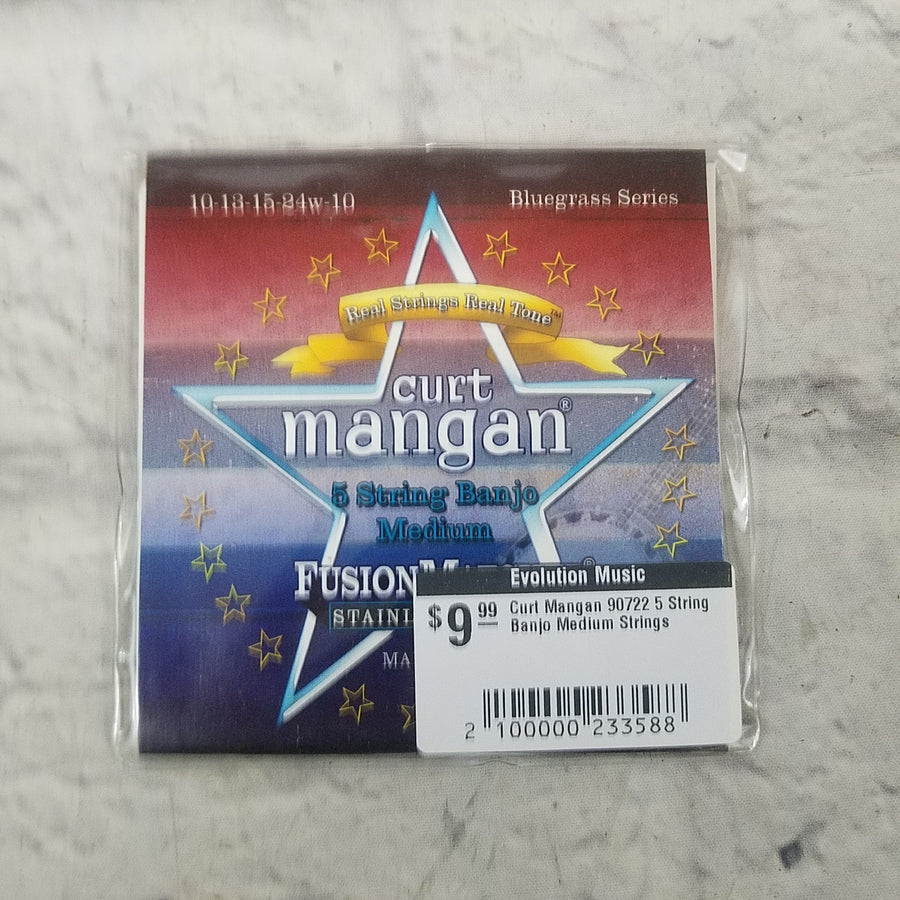 Curt Mangan 90722 5 String Banjo Medium Strings