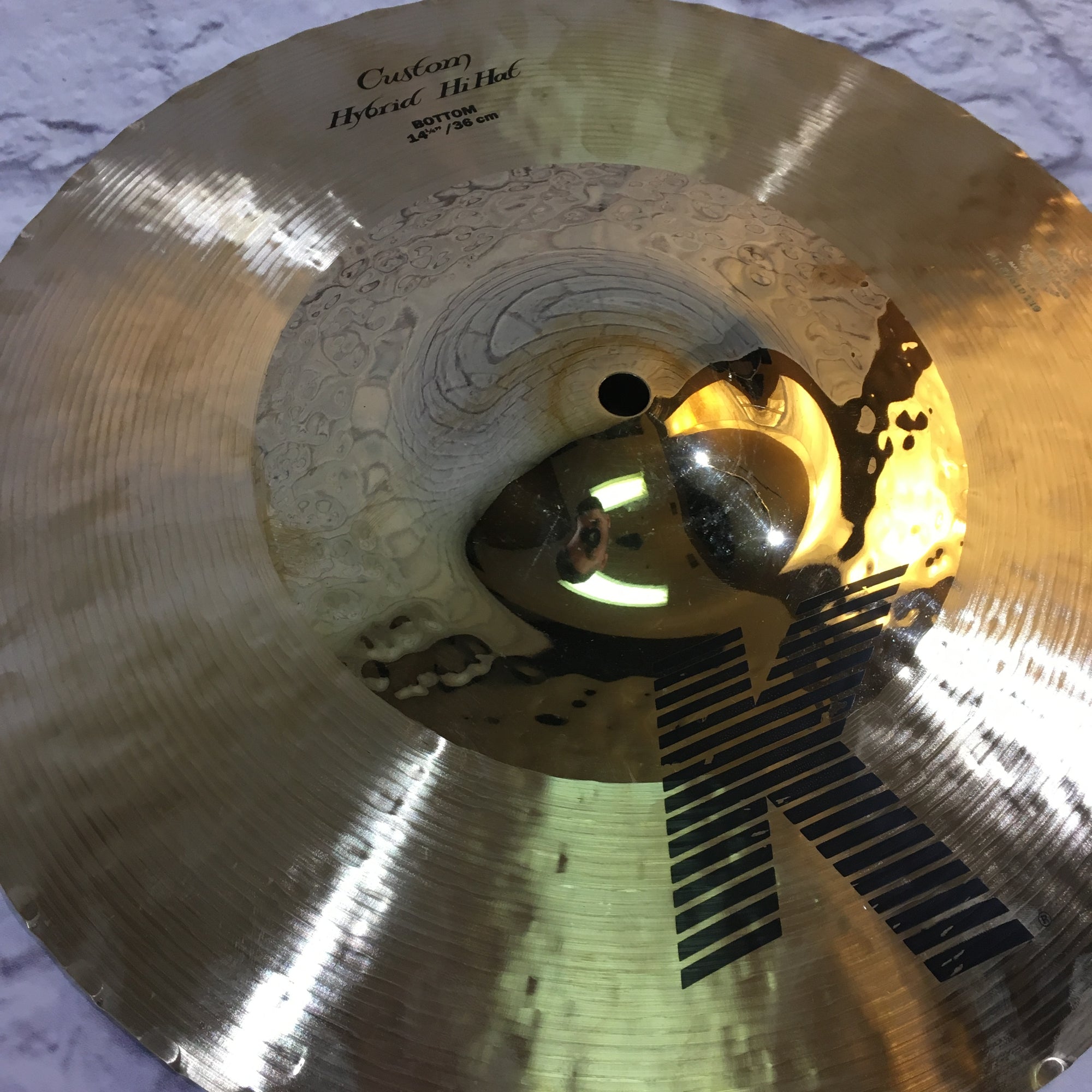Zildjian 14.25in K Custom Hybrid Hi Hat Cymbal Pair