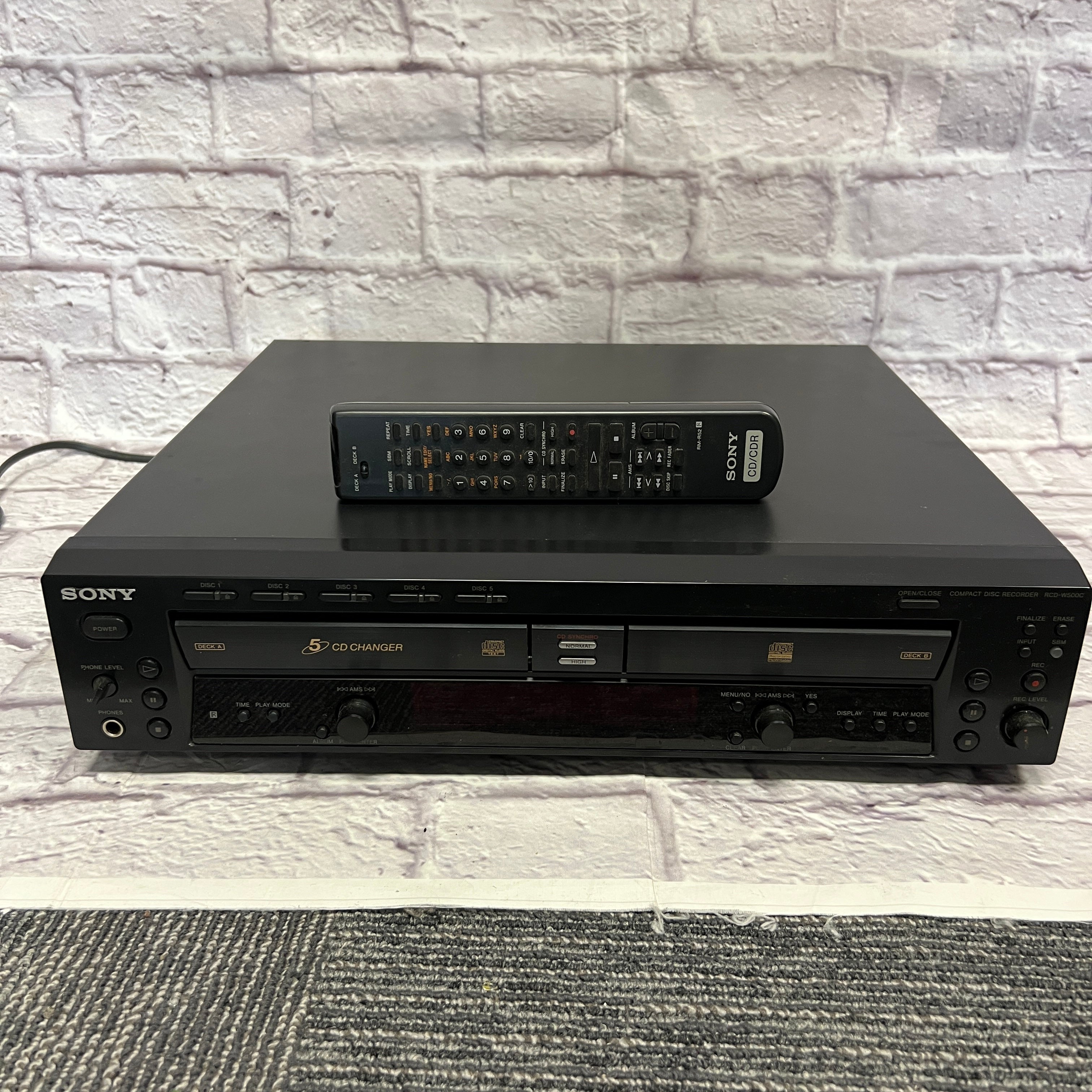 SONY 5 buying CD/CHANGER RECORDER RCD-W500C