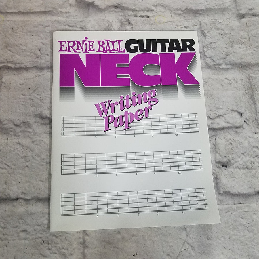 Ernie Ball Tab Writing Paper