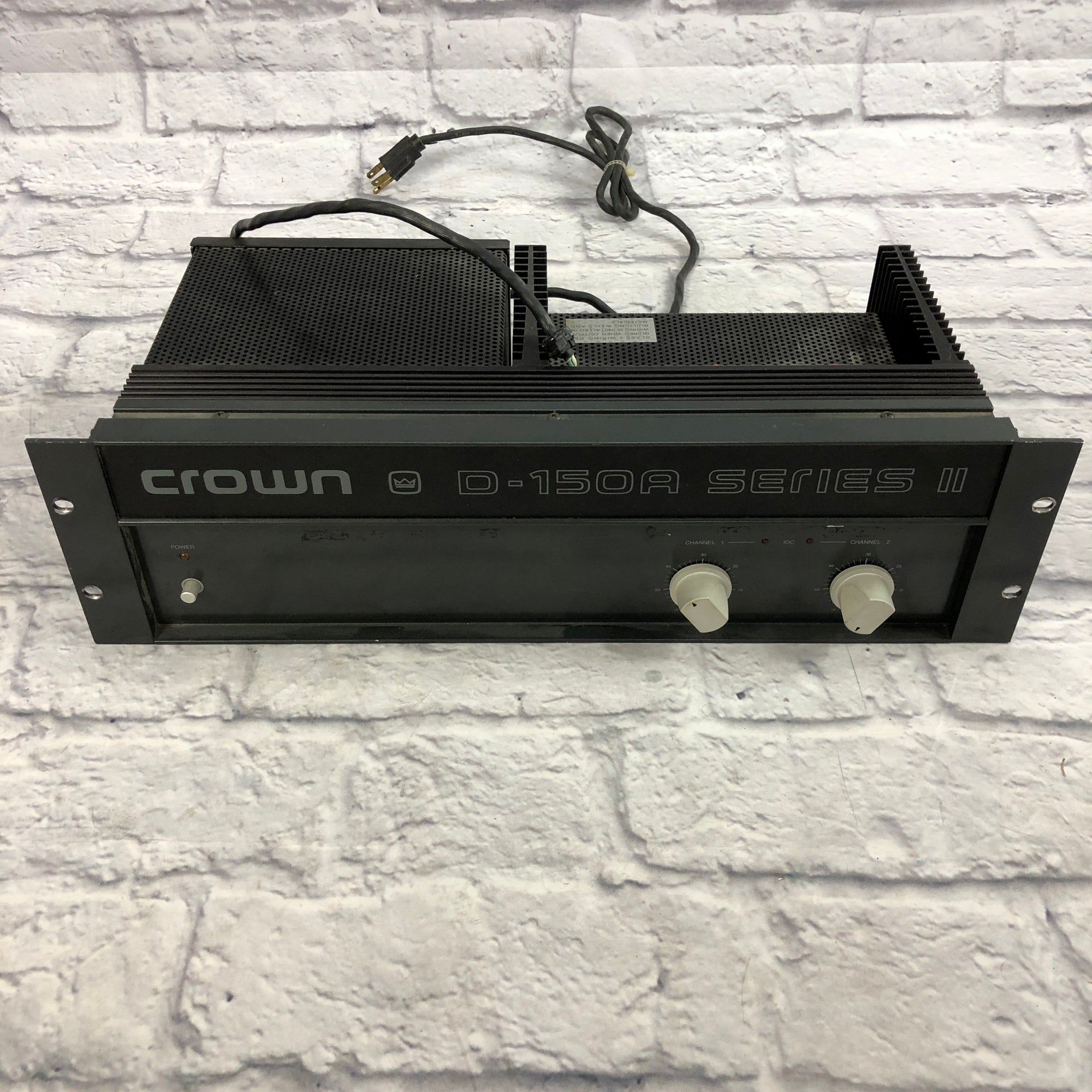 Crown D-150A Series II Stereo Power Amp - Evolution Music