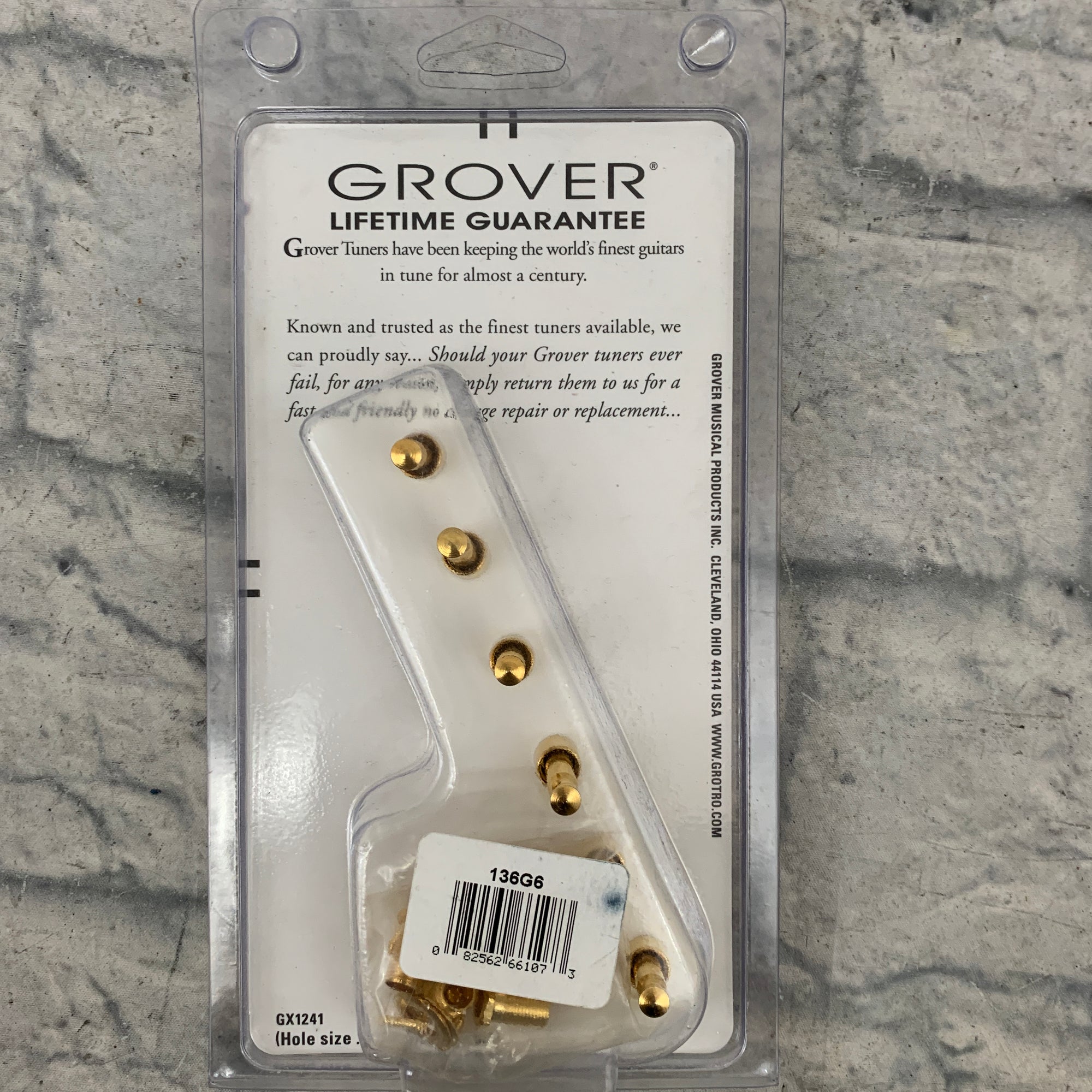 Grover 136G6 Vintage Deluxe Mini Rotomatic 6-in-Line Guitar Tuning Machines