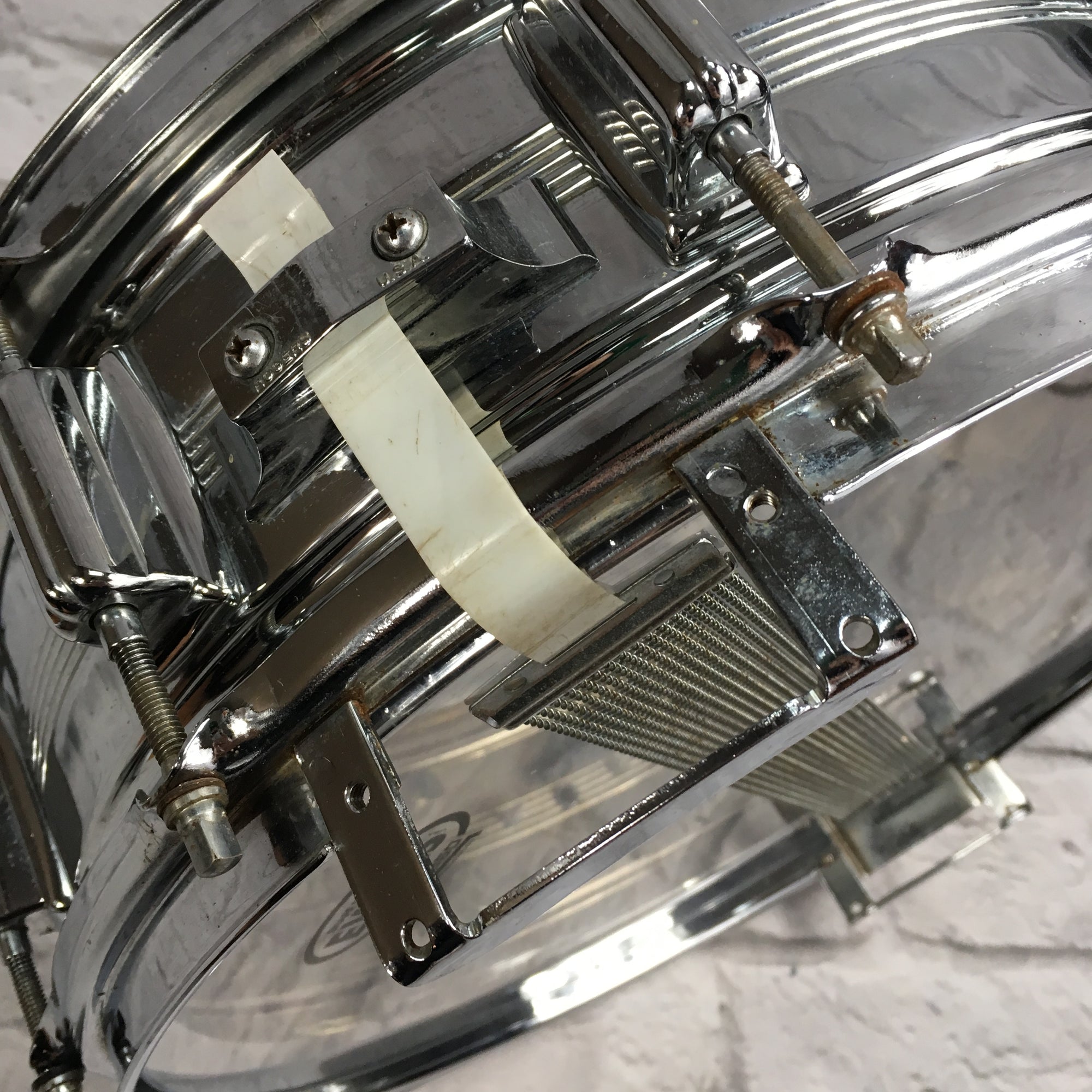 Vintage Rogers 14x5 Dynasonic 5 Line COB Snare Drum