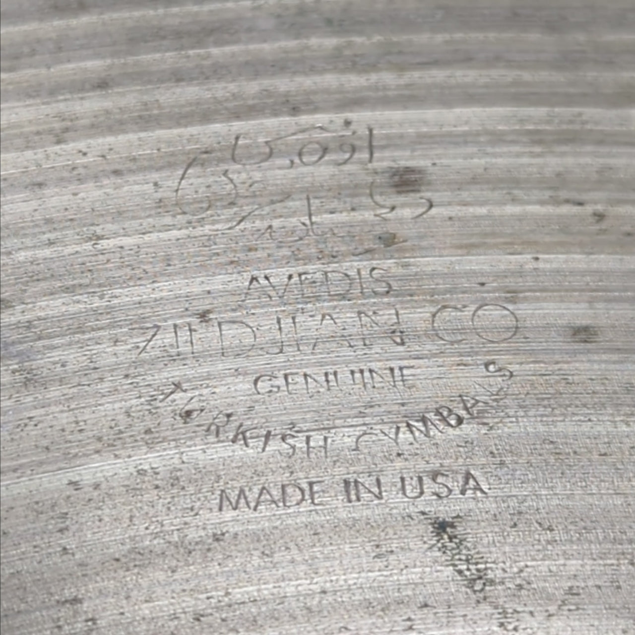 Zildjian Medium Crash 18" 45cm Crash Cymbal 1550g 1981-1992 (“CO.” Stamp)