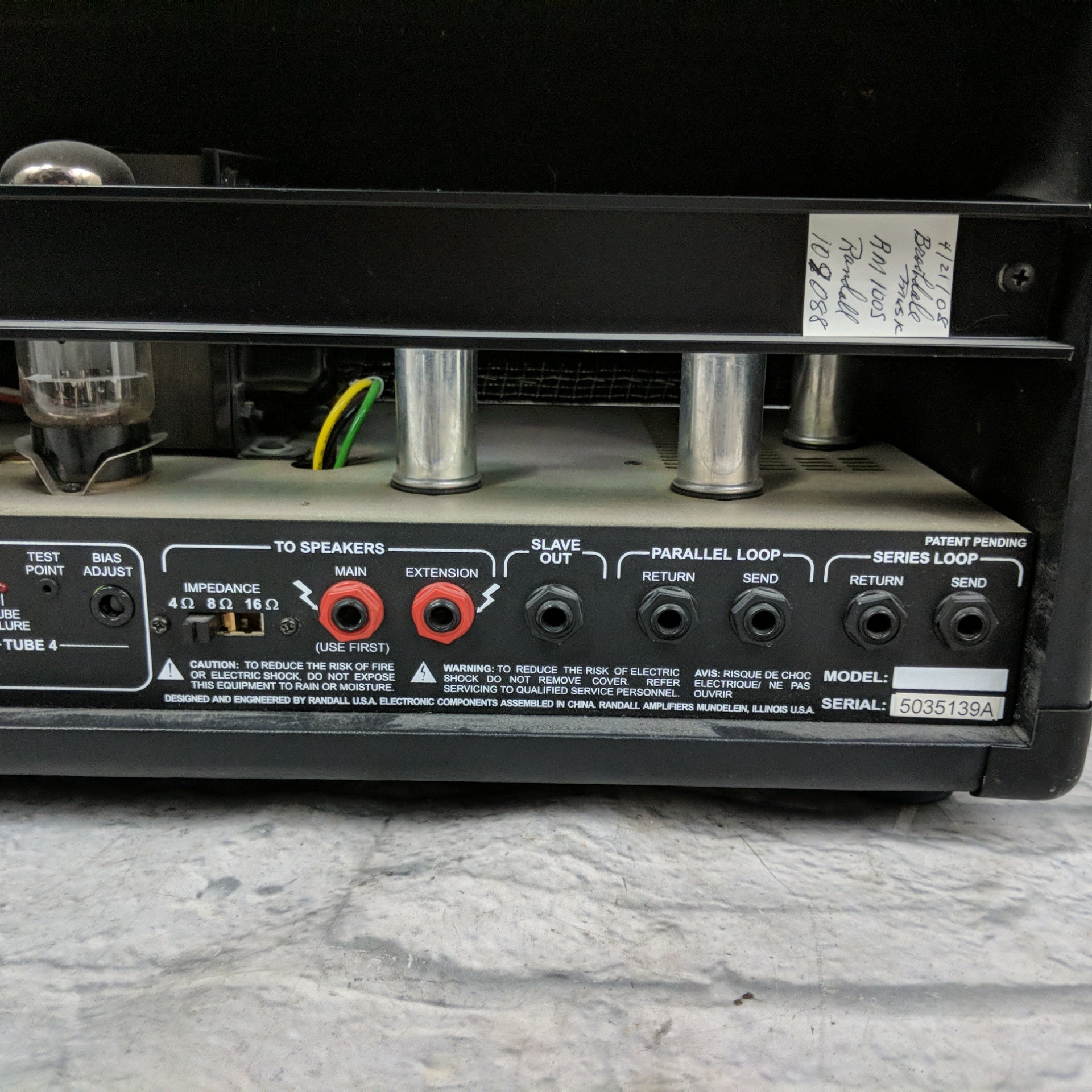 Randall RM100 3 Channel 100 Watt Head