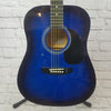 Asheville AG505BLS Blue Acoustic Guitar