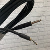 Stage Pro SPG20GR 20' 1/4" Instrument Cable Straight to Right Angle (Black Ends)