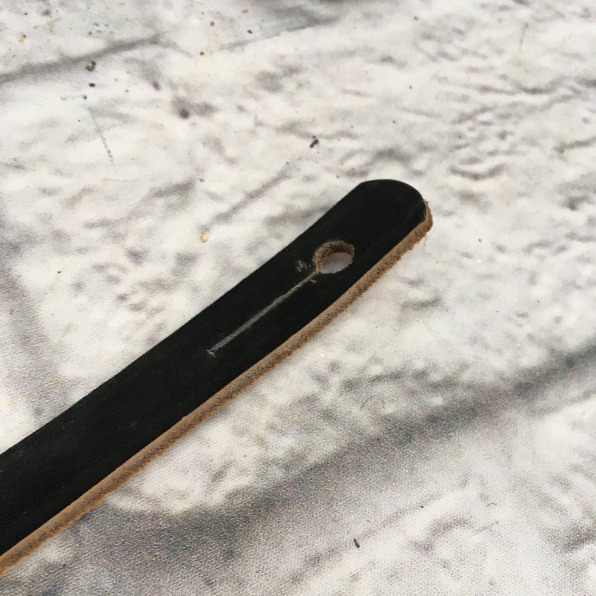 Vintage Fender Leather Rockabilly Guitar Strap