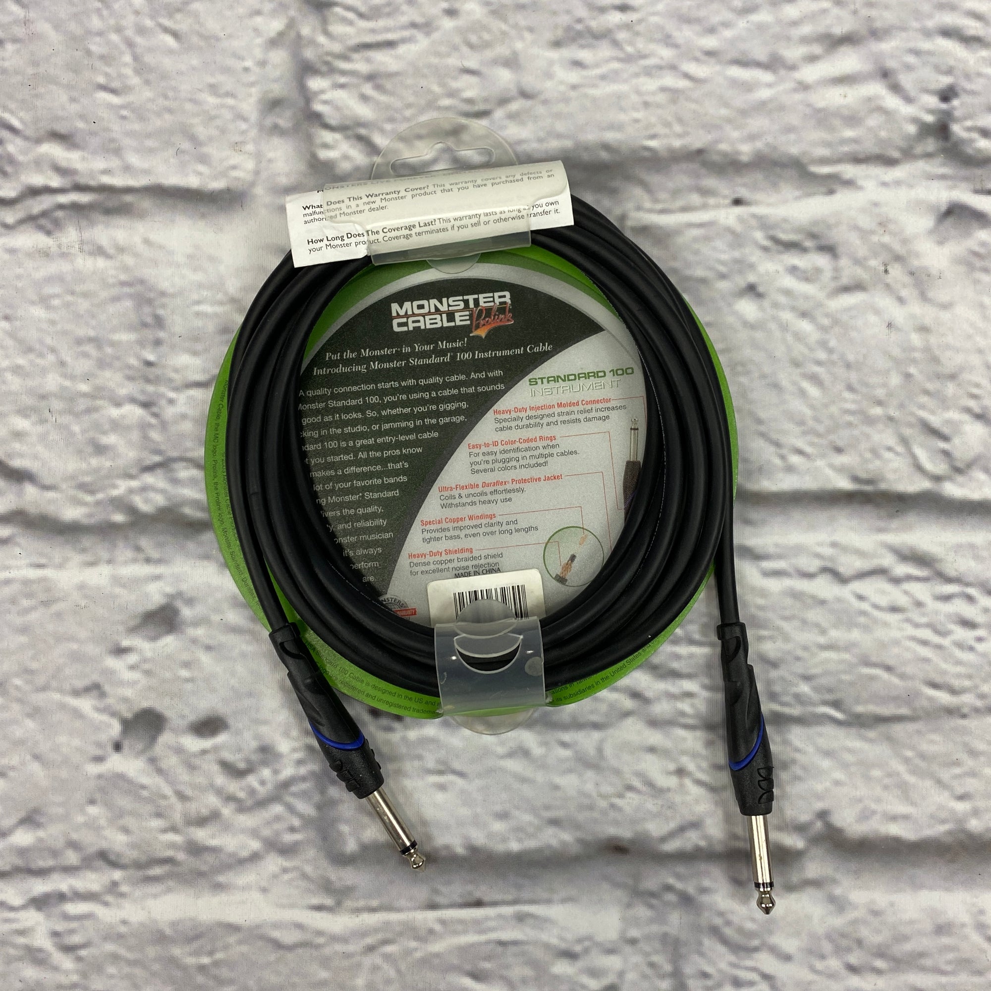 Monster 12' Standard 100 Instrument Cable