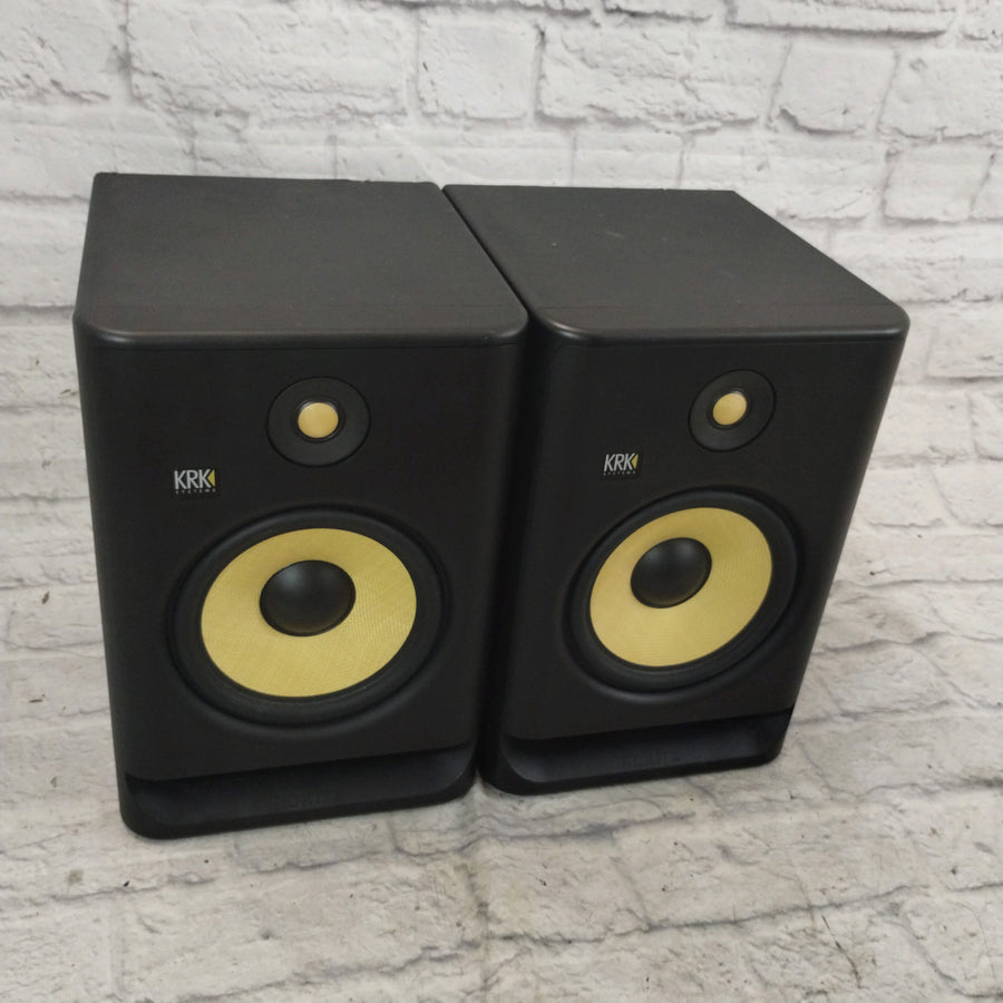 KRK RP-8 Rokit G4 2-Way 8" Active Studio Monitors (Pair) w/ Balanced XLR to 1/4 Cables