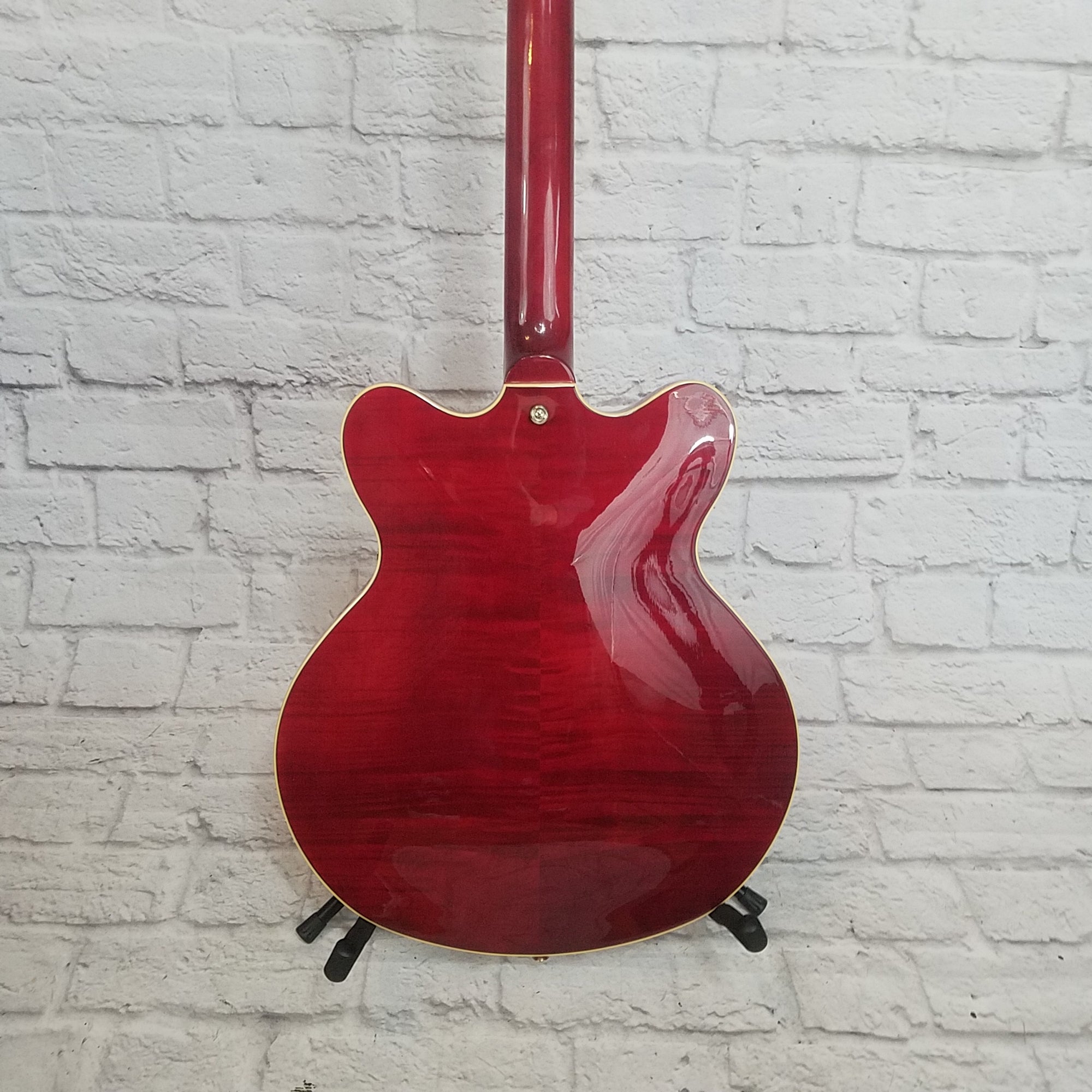 Hofner Contemporary Verythin Semi-Hollow Guitar Transparent Red