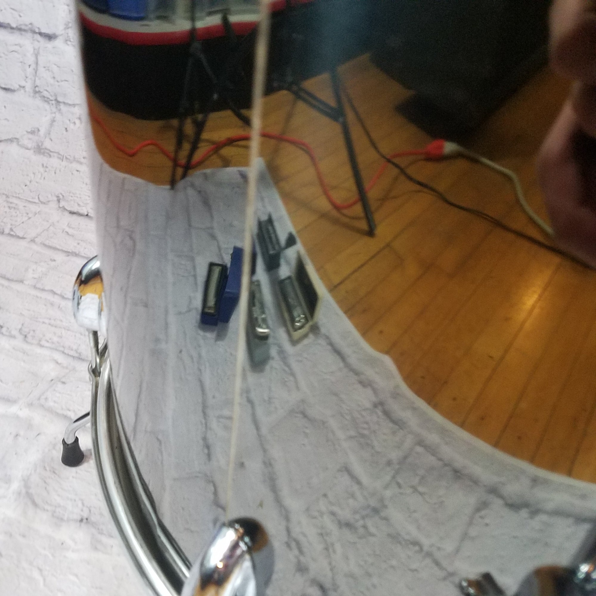 Slingerland 18" Floor Tom Black Chrome