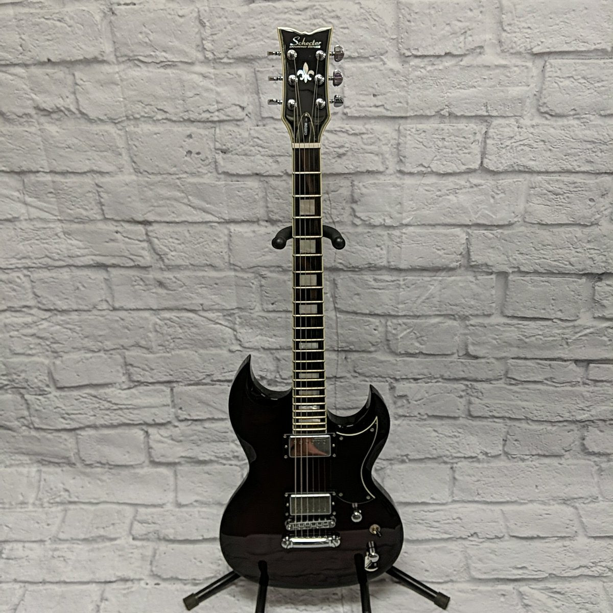 Schecter Diamond Series S-II Custom See-Thru Cherry Burst Electric Guitar