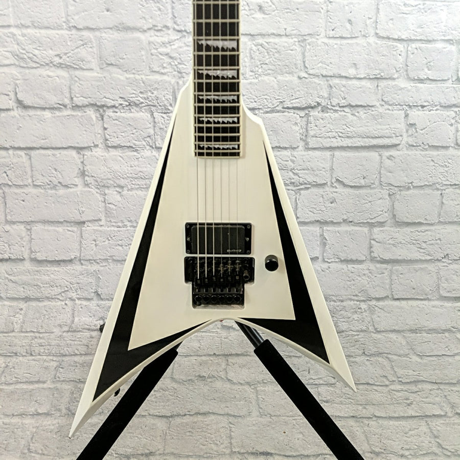 ESP LTD ALEXI-600 Alexi Laiho Electric Guitar - White With Black Pinstripe