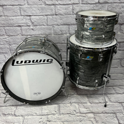 Ludwig Blue Olive B/O 12 16 20 - Sky Blue Pearl Vintage 1970s