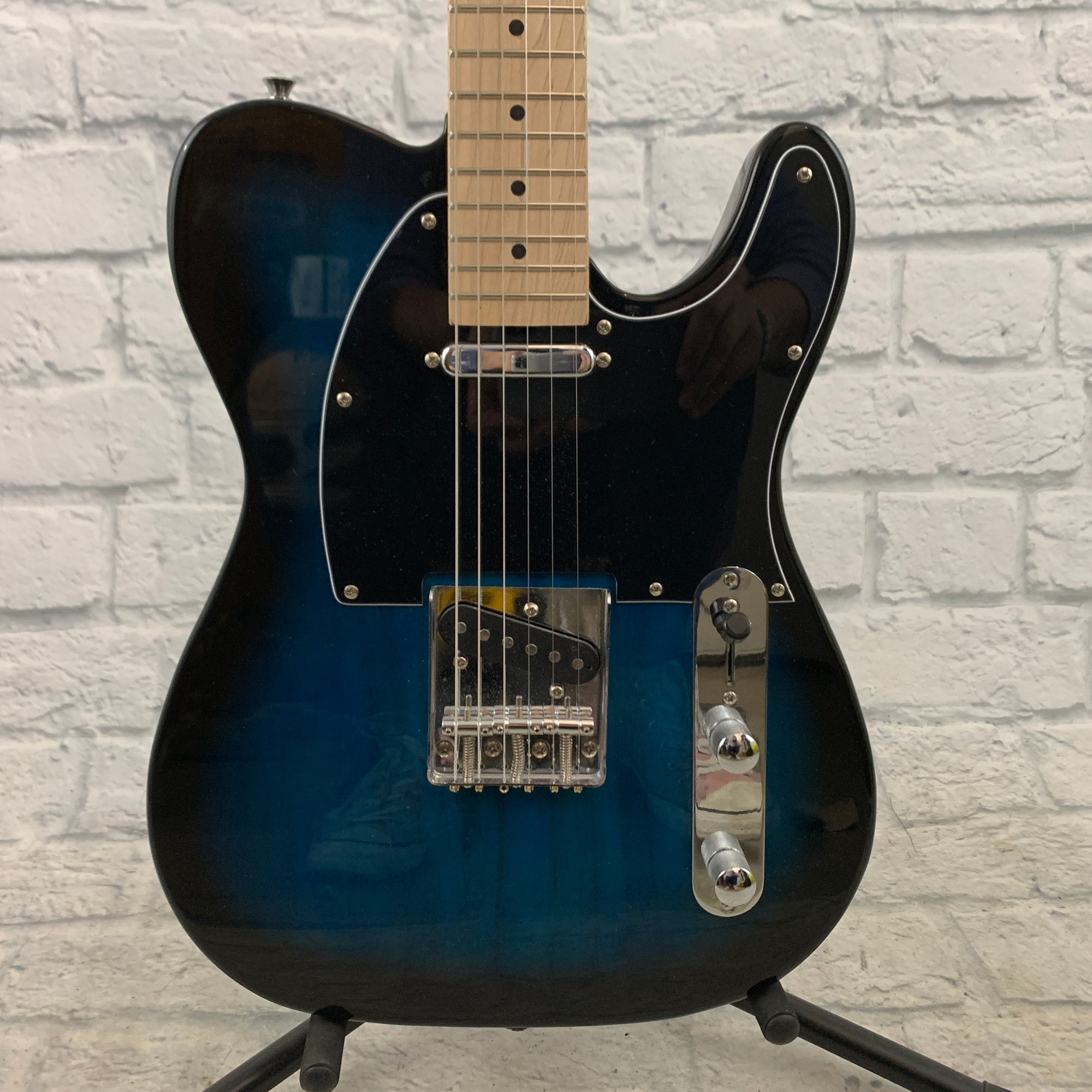 Unknown Tele-Style Electric Guitar - Blue Burst