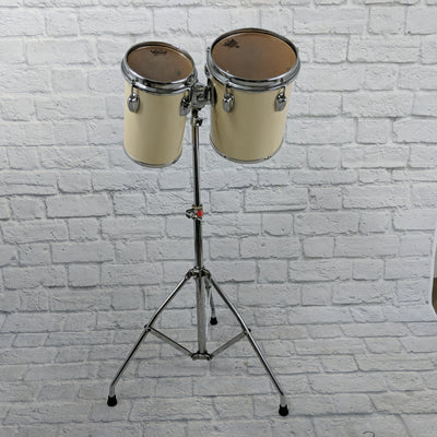 Slingerland 6" & 8" Bongo Concert Toms With Stand