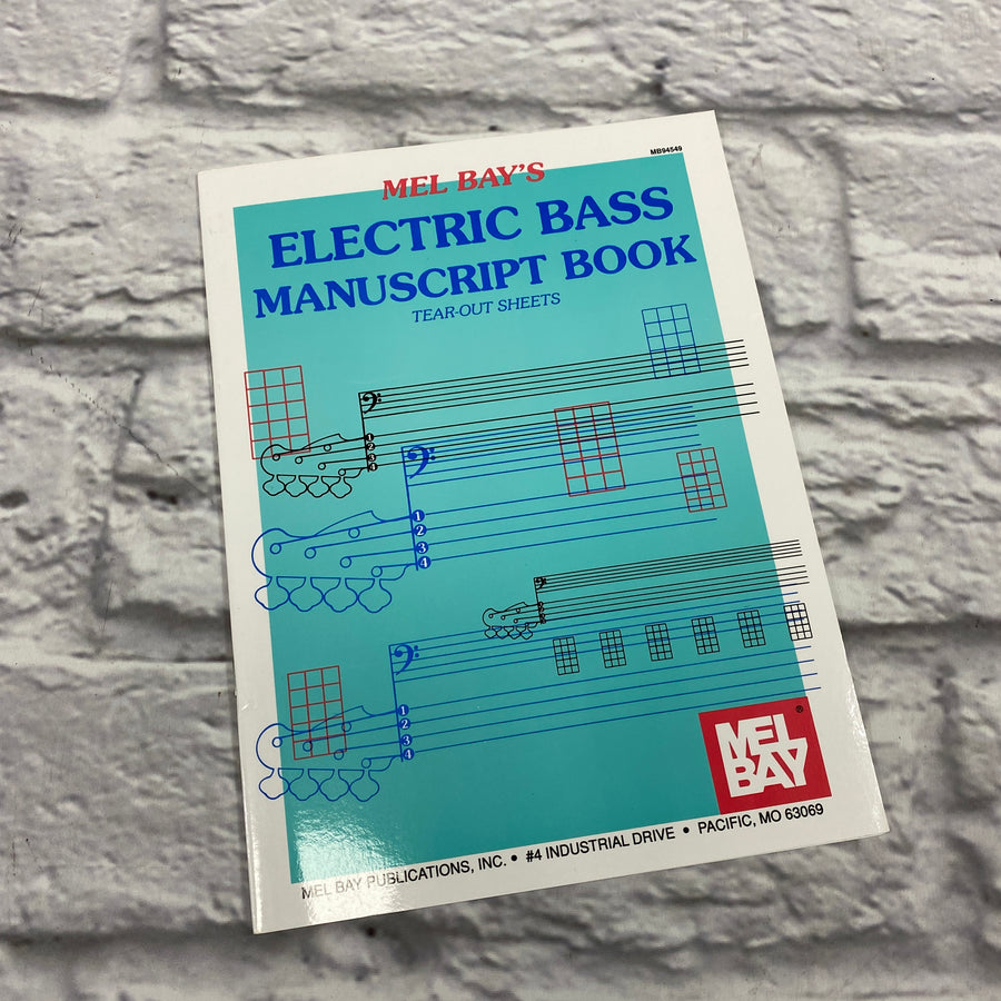 Mel Bay Electric Bass Manuscript Book