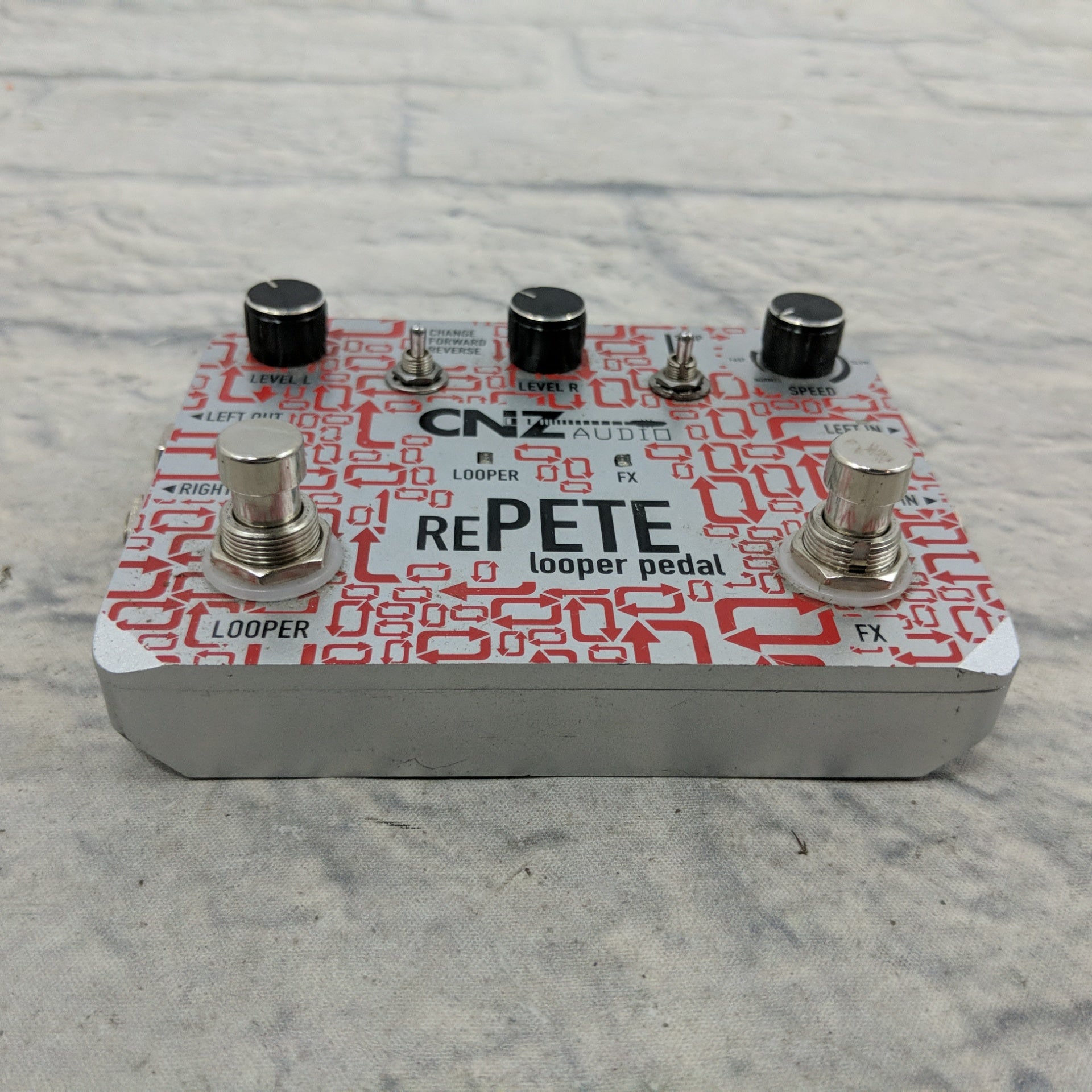 CNZ Audio Re-Pete Stereo Looper Guitar Effects Pedal, Advanced Effects, True Bypass Pedal