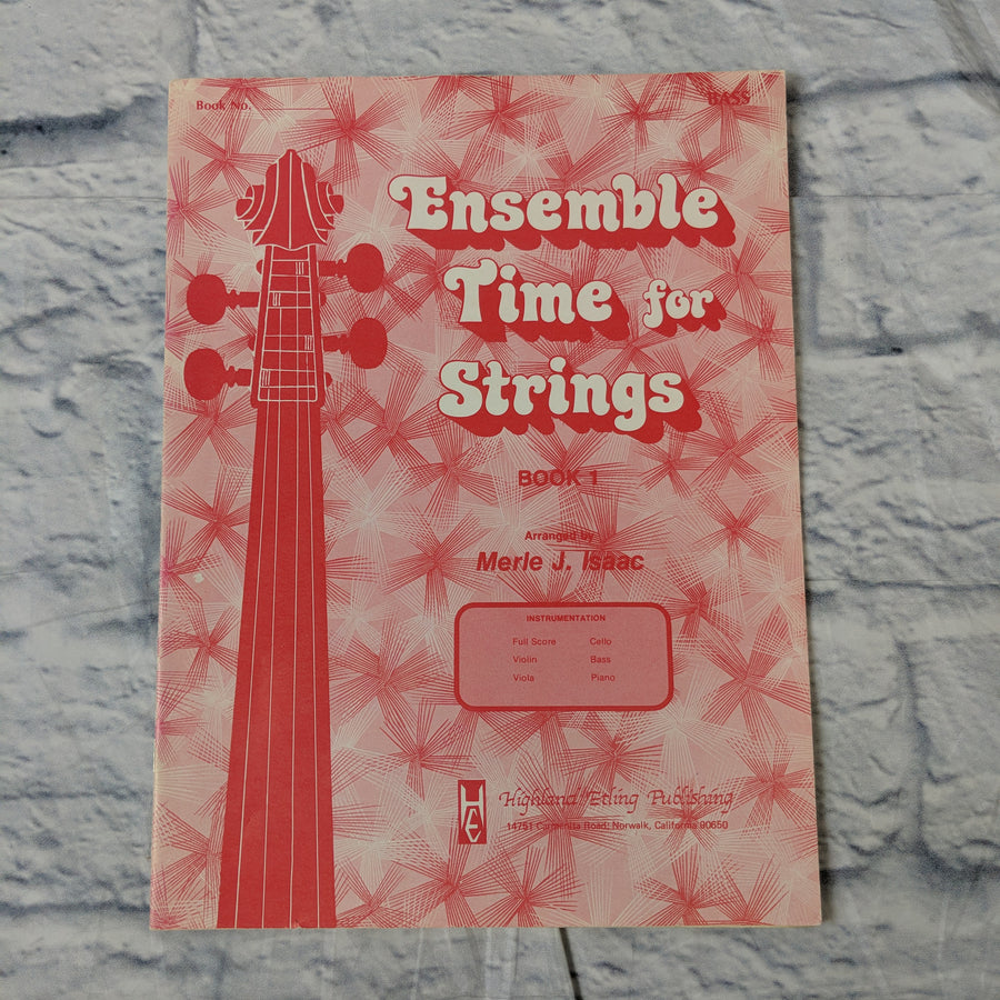 Ensemble Time for strings Book 1 For Bass