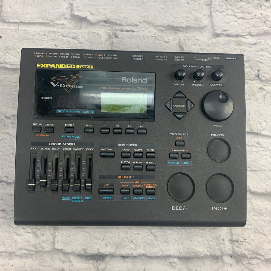 Roland TD10 + TDW1 Electronic Drum Module