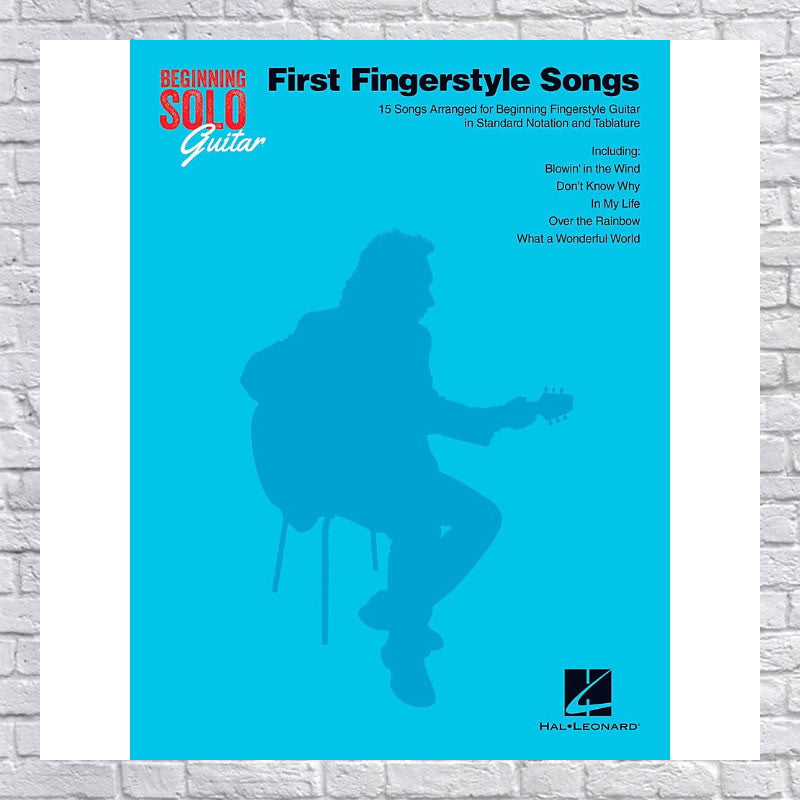 First Fingerstyle Songs Beginning Solo Guitar Tab Music Book