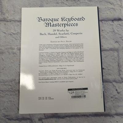 Baroque Keyboard Masterpieces: 39 Works by Bach, Handel, Scarlatti, Couperin and Others