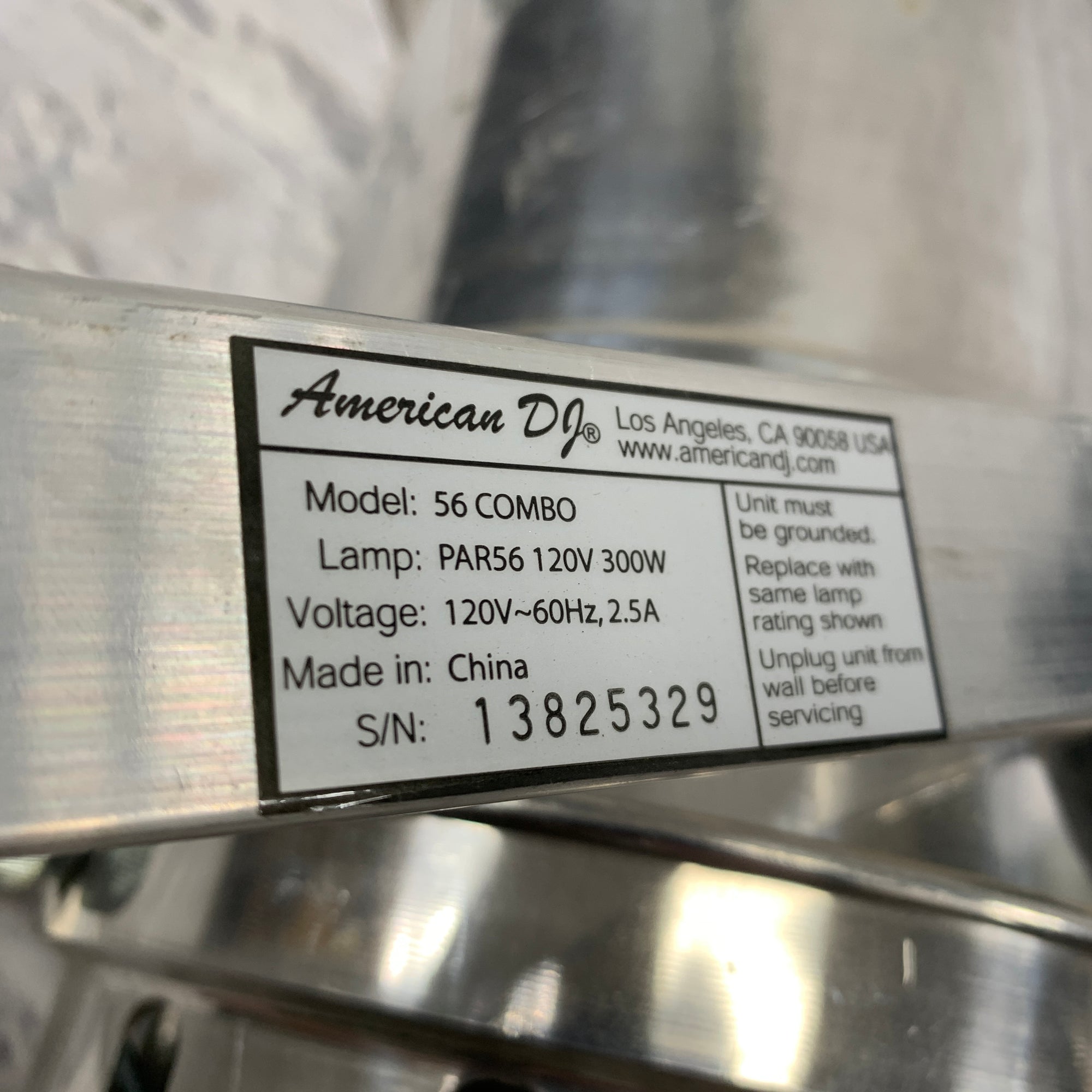 American DJ Model 56 Combo Chrome Par Can Light