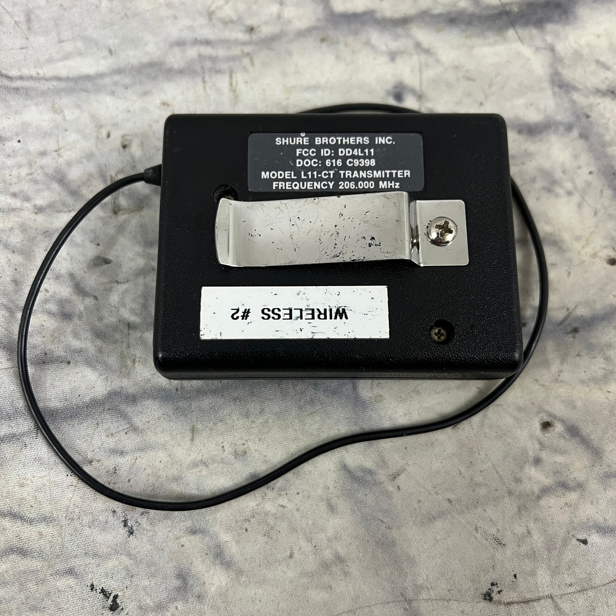 Shure L11-CT 208.000 MHZ Wireless Transmitter Pack