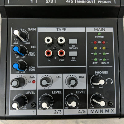 Mackie Mix5 5-input Compact Mixer