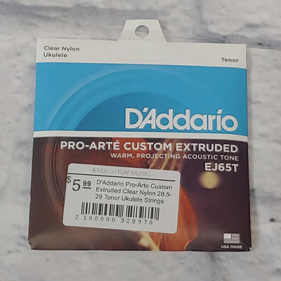 D'Addario Pro-Arte Custom Extruded Clear Nylon 28.5-29 Tenor Ukulele Strings