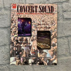 Hal Leonard Mix Pro Audio Series Concert Sound Tours, Techniques & Technology Book