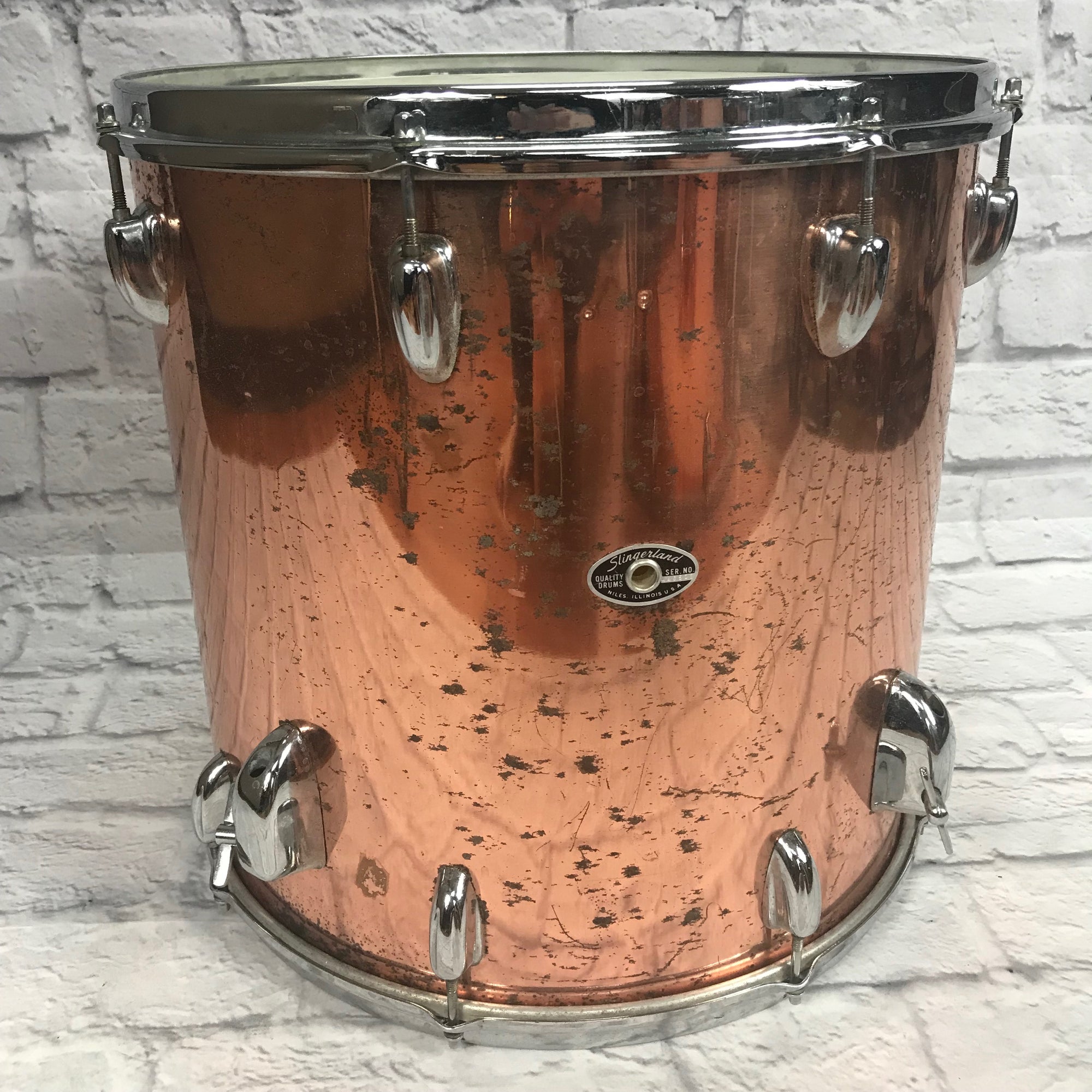 Vintage 1973 Slingerland 4pc Kit Copper Wrap