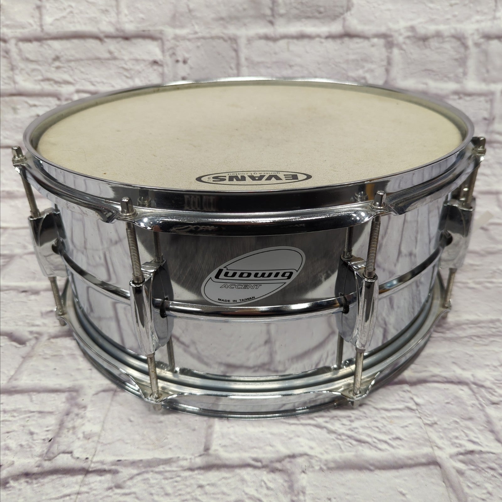 Ludwig Accent Steel Snare Drum 14x6